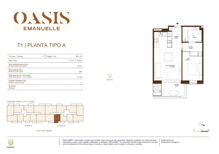 Apartamento T1 para Venda em Rio Tinto Foto 24