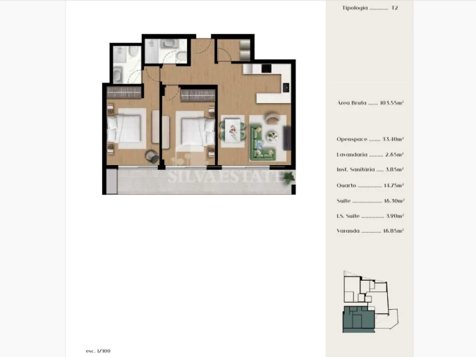 Apartamento T2 para Venda em Ponta do Sol Foto 12