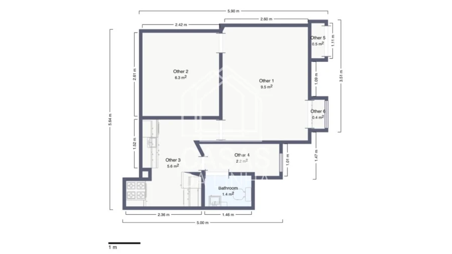 Apartamento T1 para Arrendamento em Estrela Foto 24