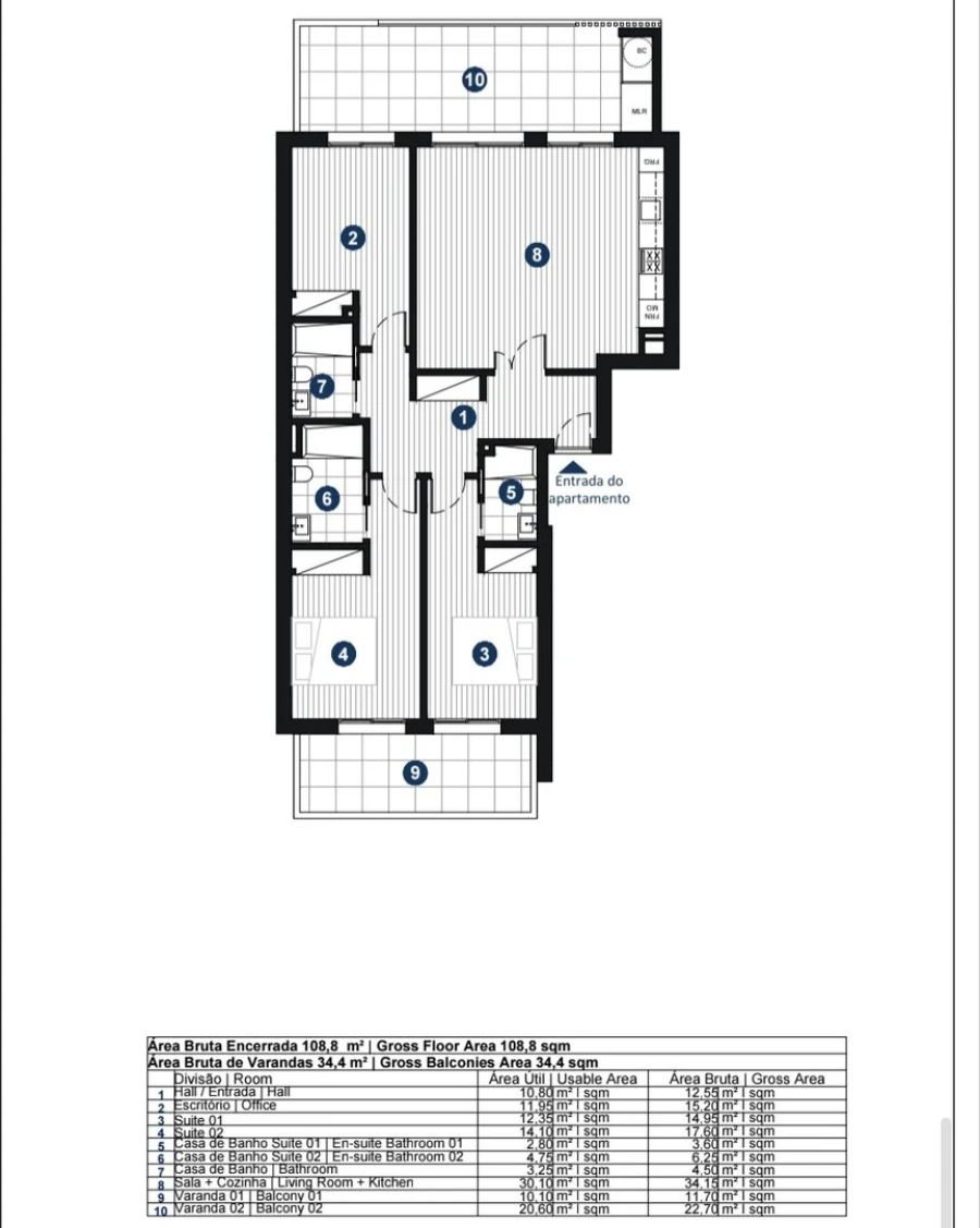 Apartamento T3 para Venda em Portimão Foto 36