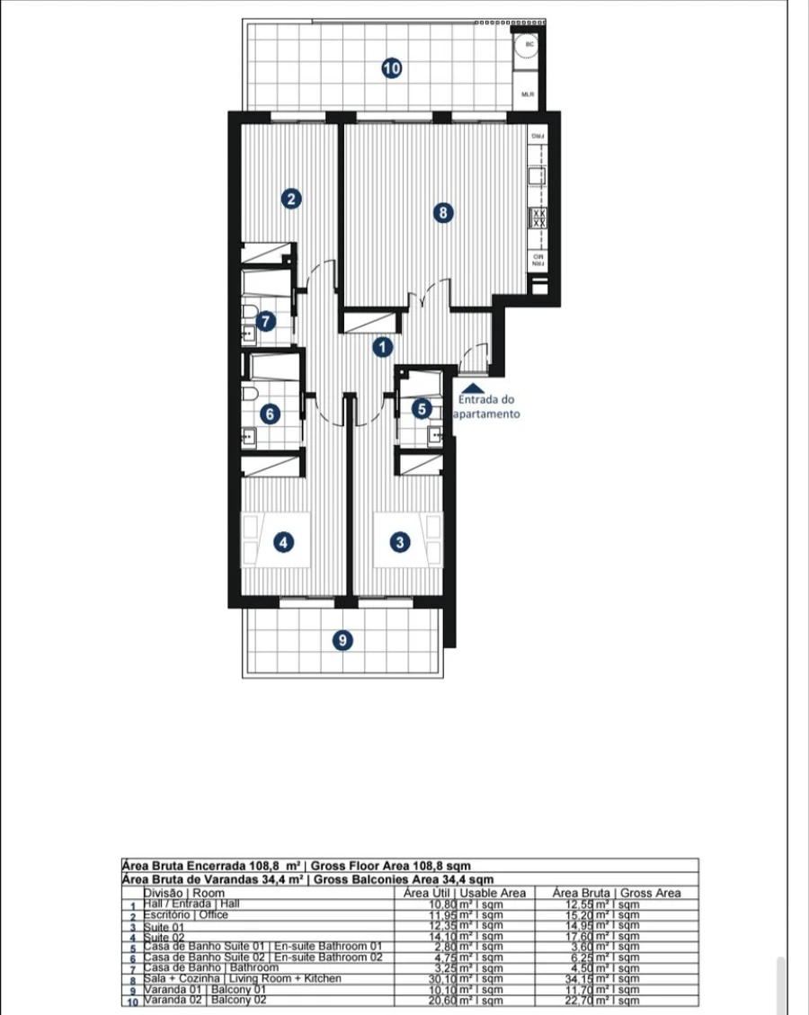 Apartamento T3 para Venda em Portimão Foto 36