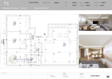 Apartamento T3 para Venda em Alvalade