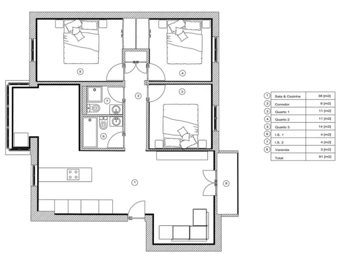 Apartamento T3 para Venda em Tavarede Foto 16
