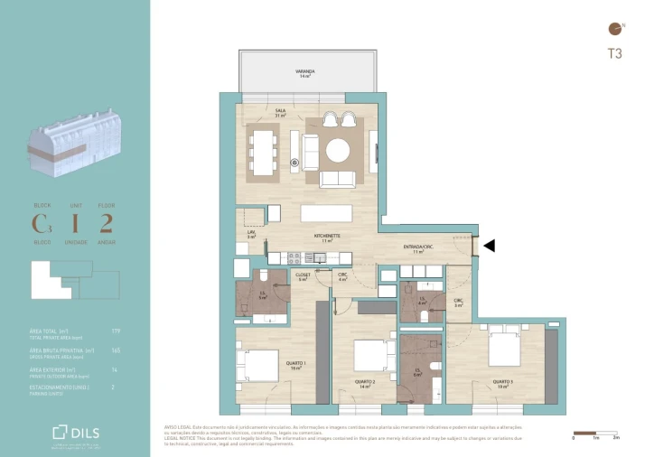 Apartamento T3 para Venda em Marvila Planta 1