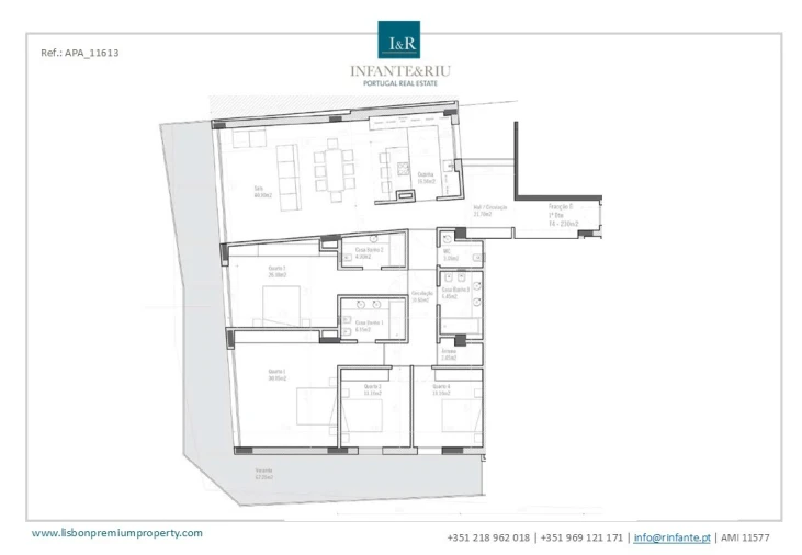 Apartamento T4 para Venda em Barreiro e Lavradio Planta 1