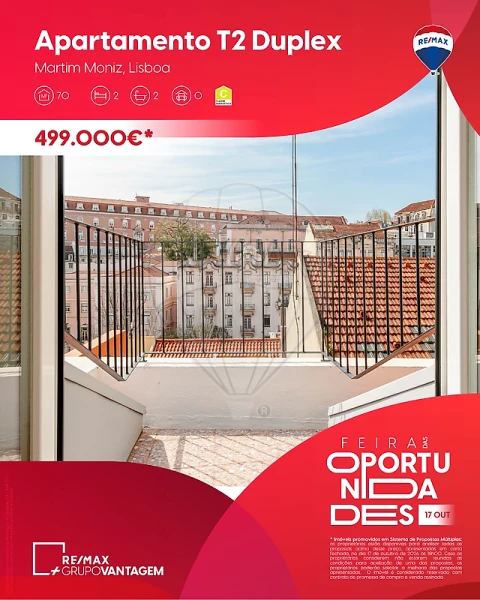 Apartamento T2 para Venda em Santa Maria Maior