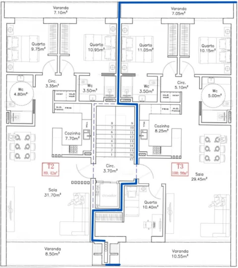 Apartamento T3 para Venda em Fernao Ferro