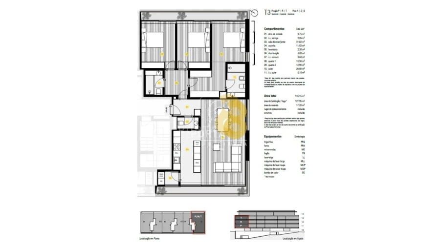 Apartamento T3 para Venda em Canidelo Foto 7