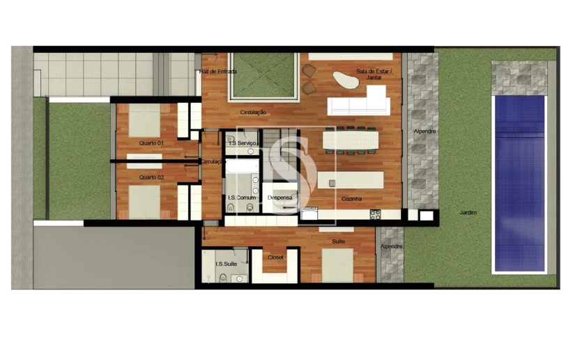 Moradia T3 para Venda em Palmeira Foto 9