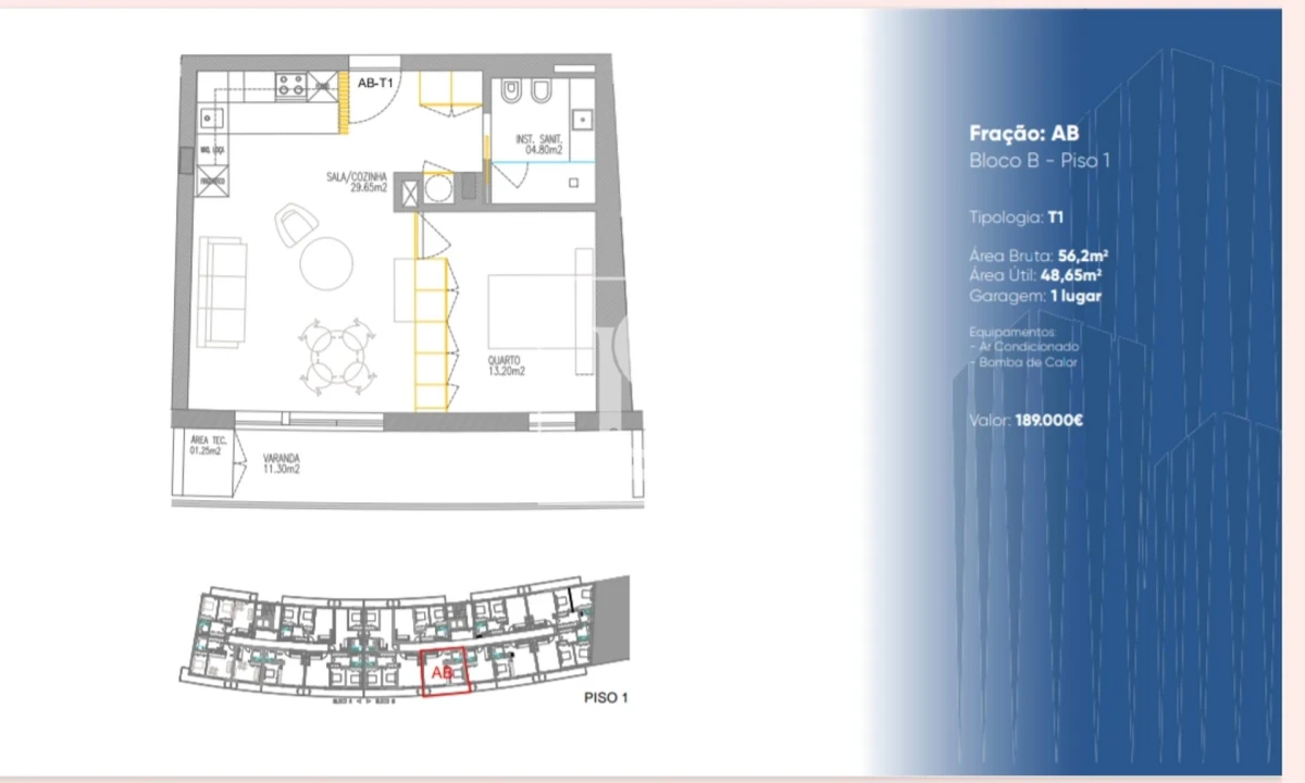 Apartamento T0 para Venda em Gualtar Foto 8