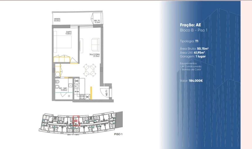 Apartamento T0 para Venda em Gualtar Foto 10