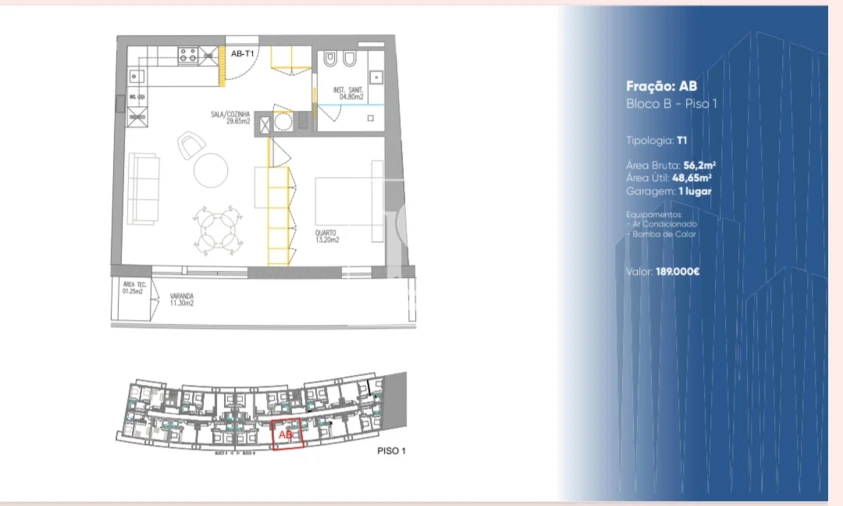 Apartamento T0 para Venda em Gualtar Foto 8