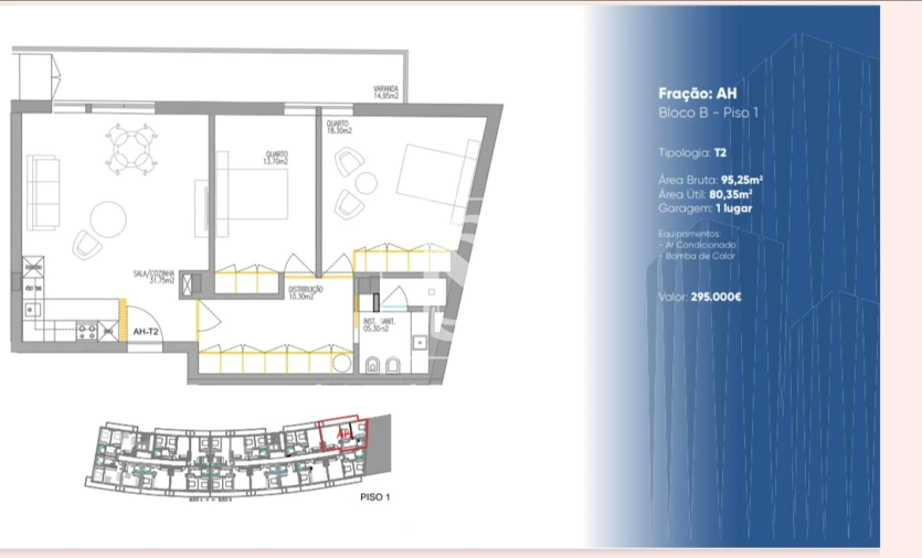 Apartamento T0 para Venda em Gualtar Foto 11