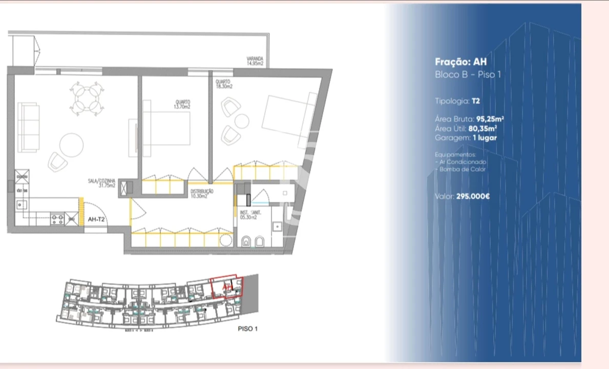 Apartamento T0 para Venda em Gualtar Foto 11