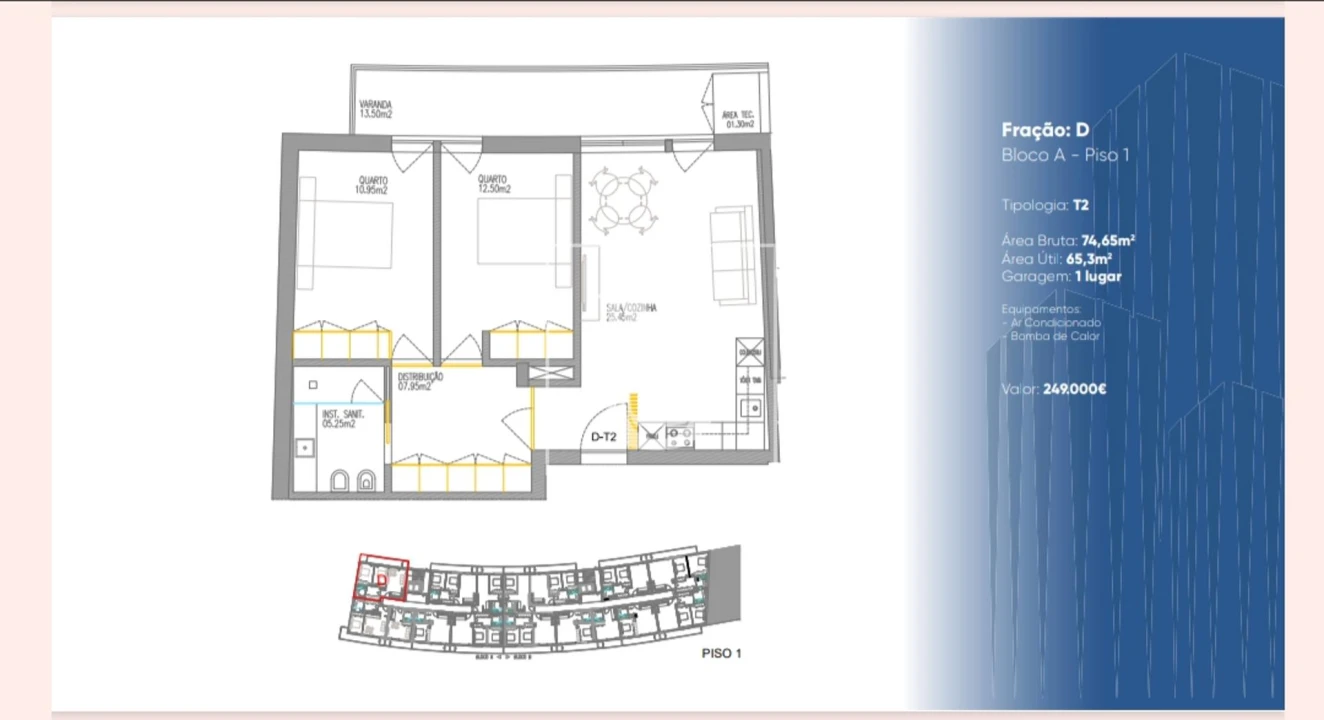Apartamento T0 para Venda em Gualtar Foto 5