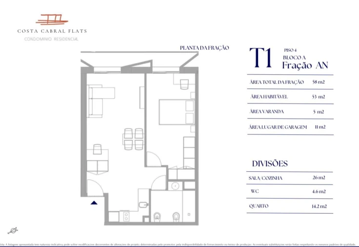 Apartamento T1 para Venda em Paranhos Foto 3