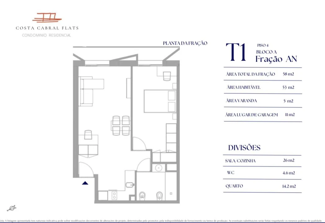 Apartamento T1 para Venda em Paranhos Foto 3