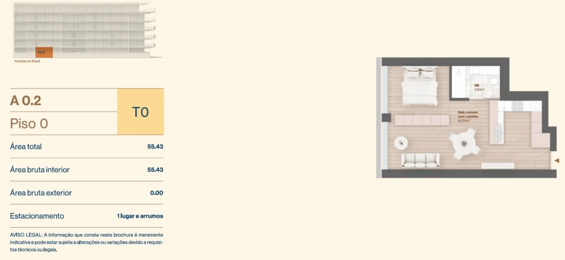 Apartamento T0 para Venda em Vila do Conde Foto 11