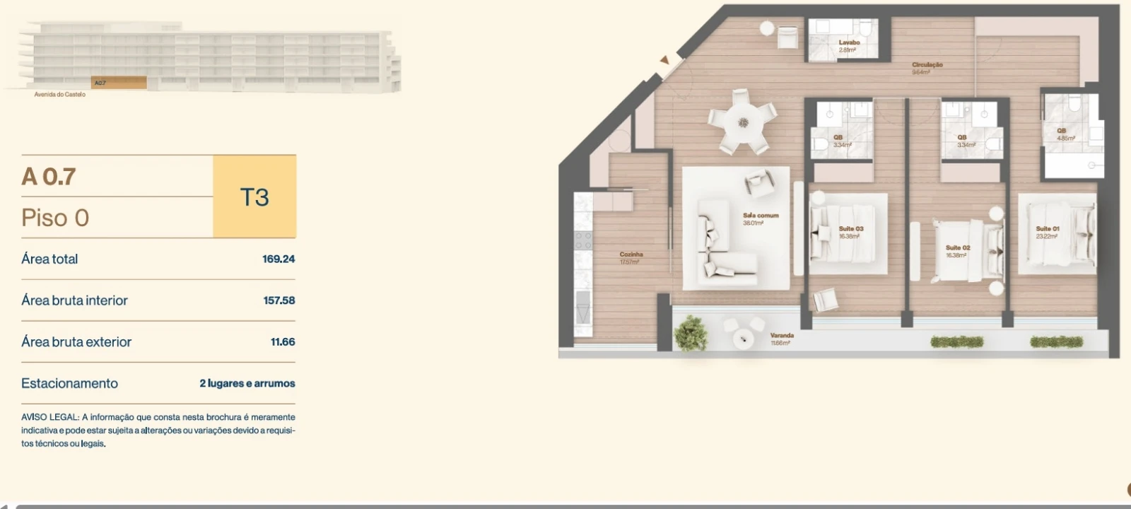 Apartamento T3 para Venda em Vila do Conde Foto 29