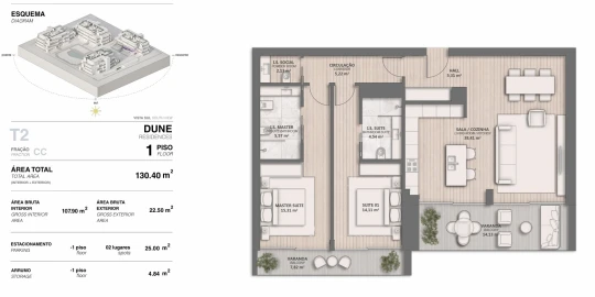Apartamento T2 para Venda em Quarteira