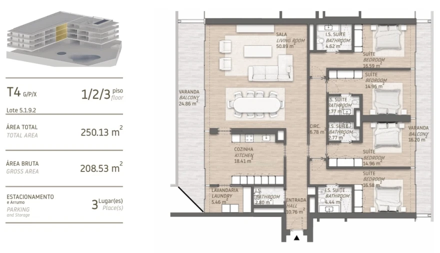 Apartamento T4 para Venda em Quarteira Foto 2