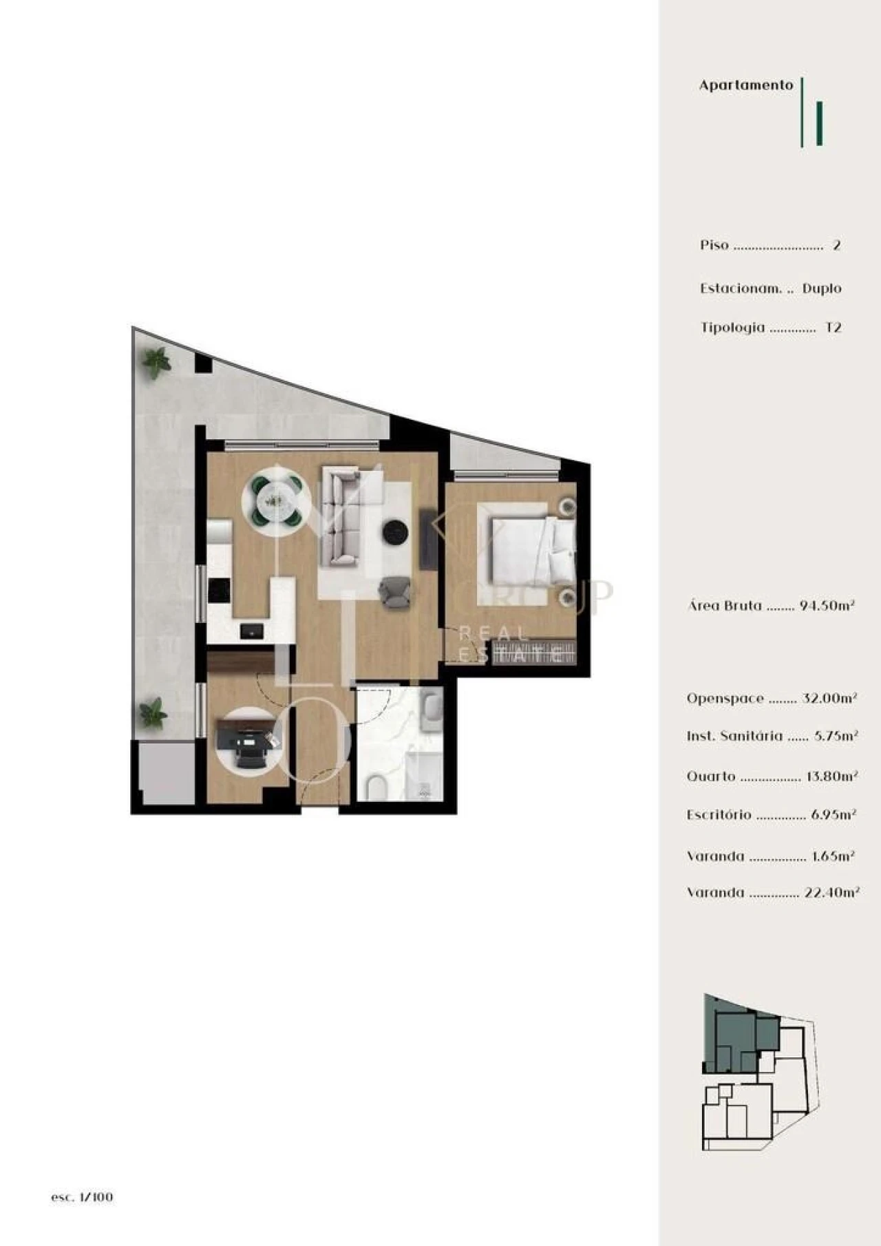 Apartamento T1 para Venda em Ponta do Sol Foto 13