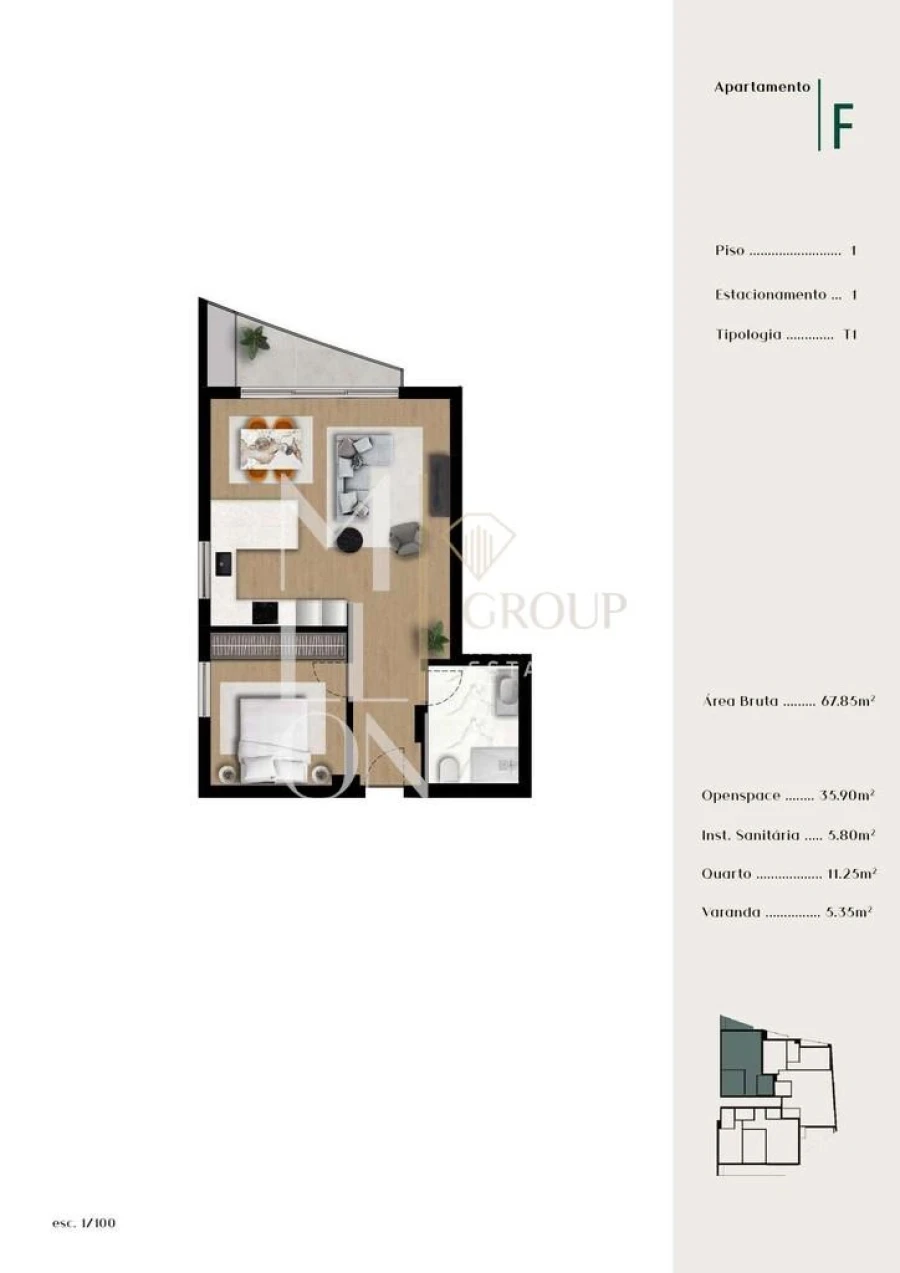 Apartamento T1 para Venda em Ponta do Sol Foto 13