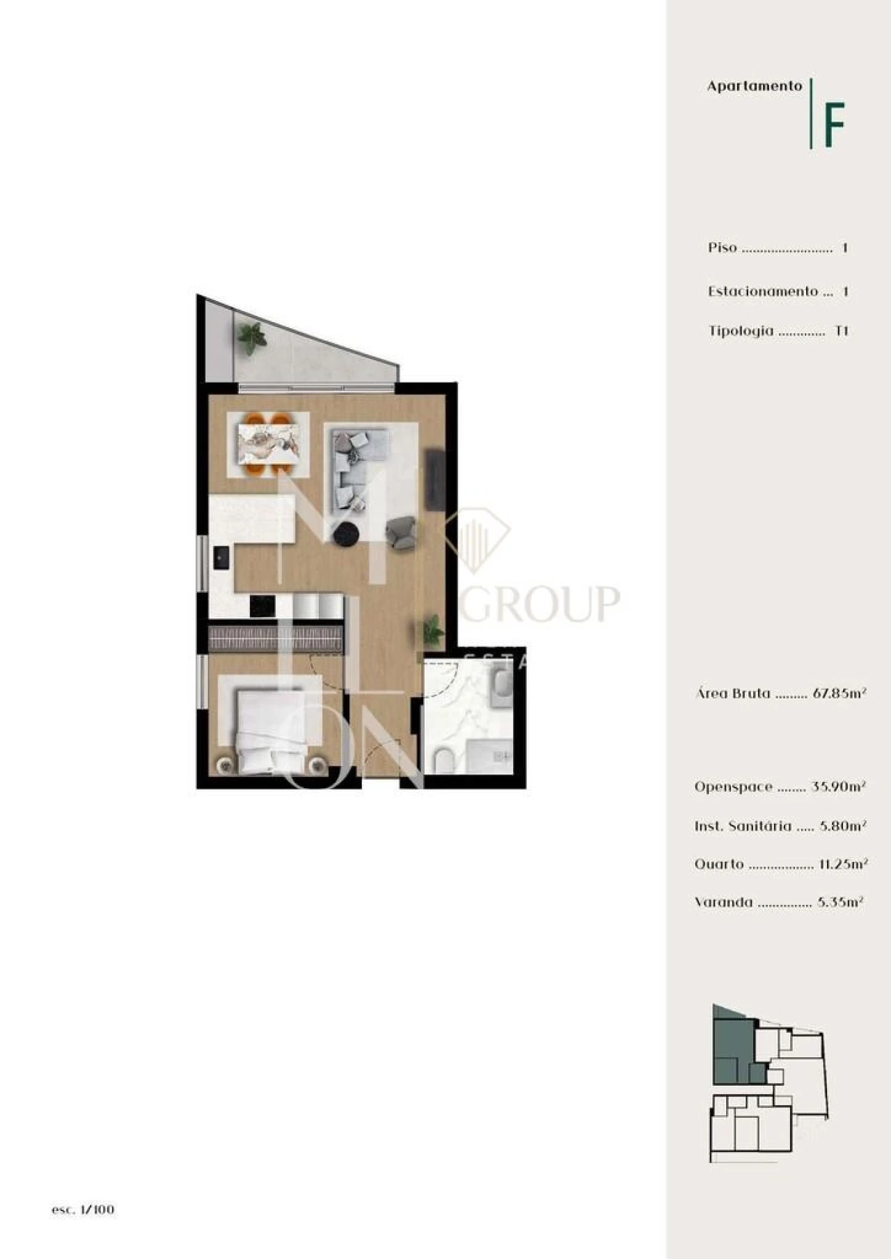 Apartamento T1 para Venda em Ponta do Sol Foto 13