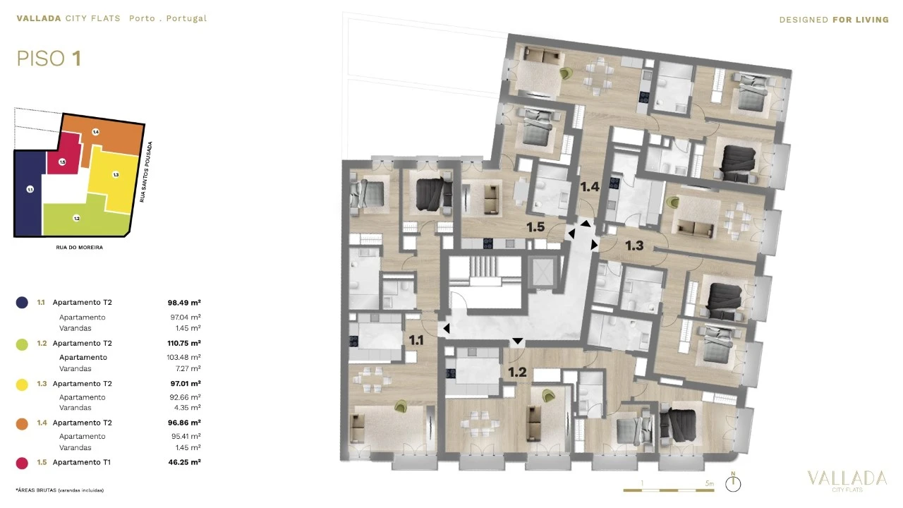 Apartamento T1 para Venda em Bonfim Planta 3