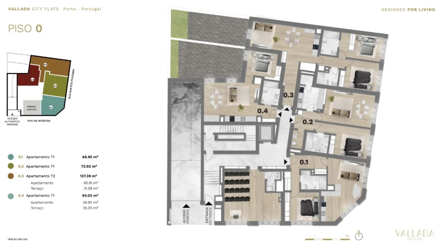 Apartamento T1 para Venda em Bonfim Planta 1