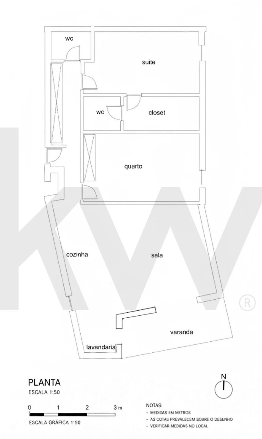Apartamento T2 para Venda em Olivais Planta 1