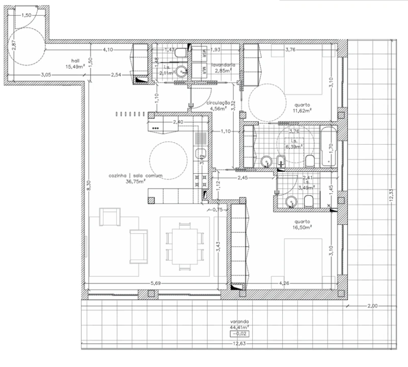 Apartamento T2 para Venda em Repeses e São Salvador Foto 3