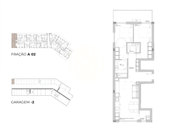 Apartamento T2 para Venda em Oliveira do Douro Planta 1