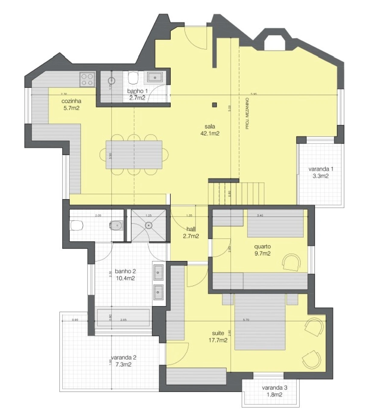 Apartamento T2 para Venda em Cascais e Estoril Planta 2