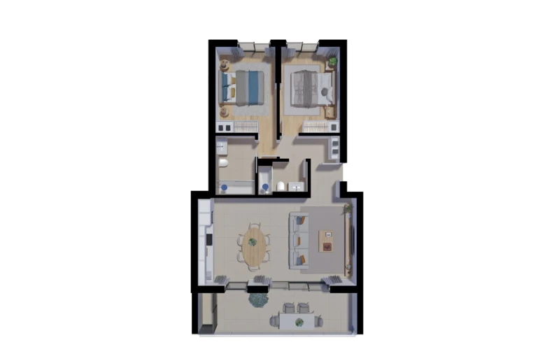 Apartamento T2 para Venda em Tavira (Santa Maria e Santiago) Planta 1