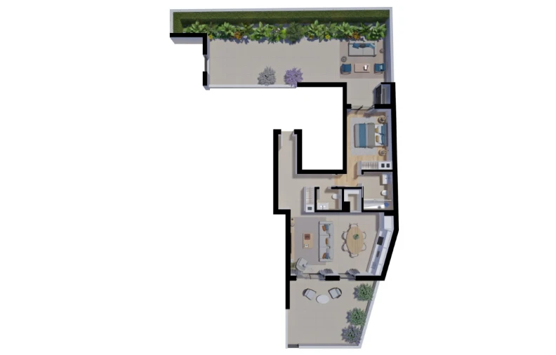Apartamento T1 para Venda em Tavira (Santa Maria e Santiago) Planta 1