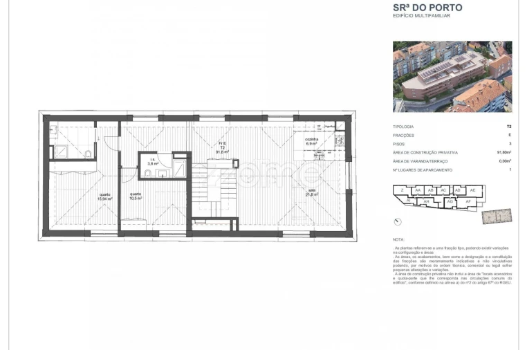 Apartamento T2 para Venda em Ramalde Foto 10
