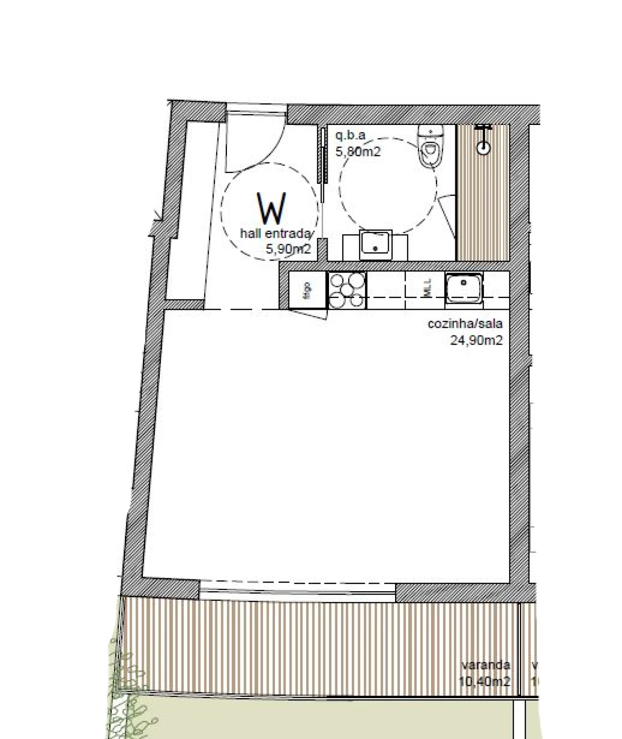 Apartamento T0 para Venda em São João de Ver Foto 16