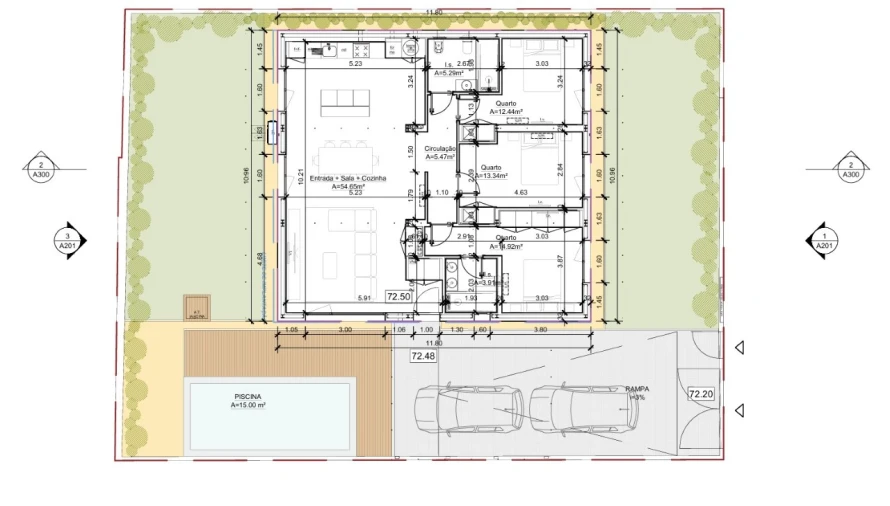 Moradia T3 para Venda em Bombarral e Vale Covo Planta 1
