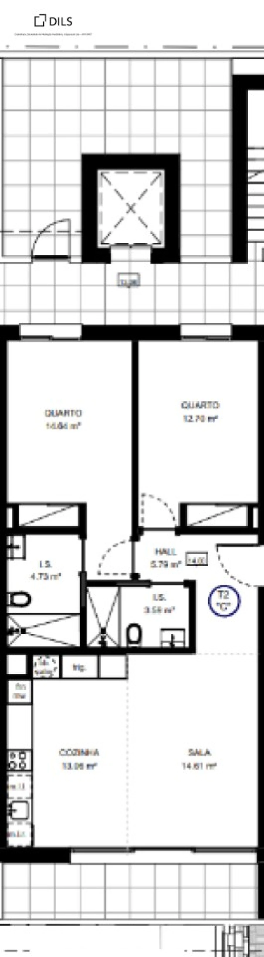 Apartamento T2 para Venda em Tavira (Santa Maria e Santiago) Planta 1