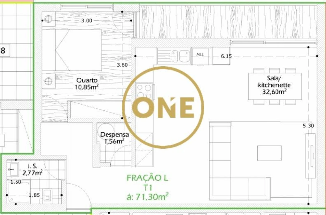 Apartamento T1 para Venda em Vila Nova de Famalicão e Calendário Foto 1