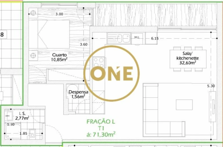 Apartamento T1 para Venda em Vila Nova de Famalicão e Calendário Foto 1