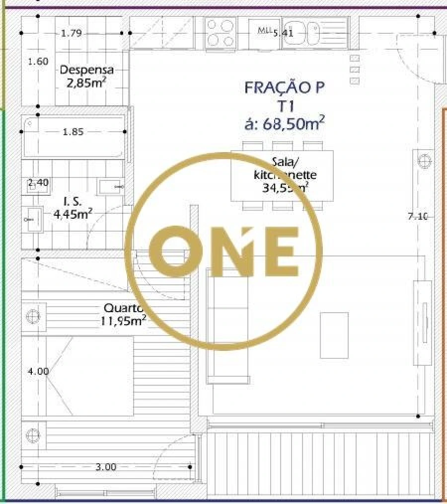 Apartamento T1 para Venda em Vila Nova de Famalicão e Calendário Foto 1