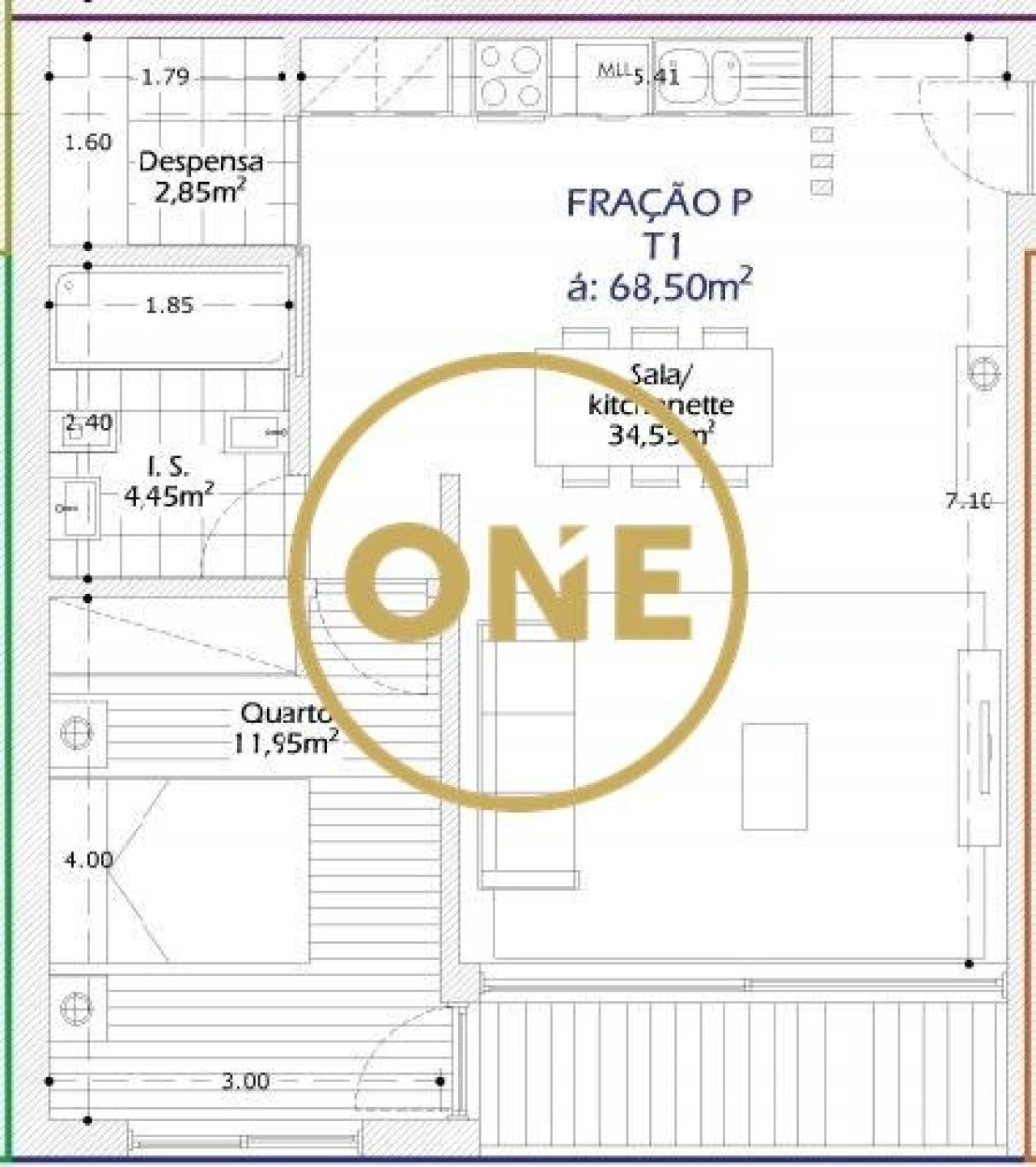 Apartamento T1 para Venda em Vila Nova de Famalicão e Calendário Foto 1