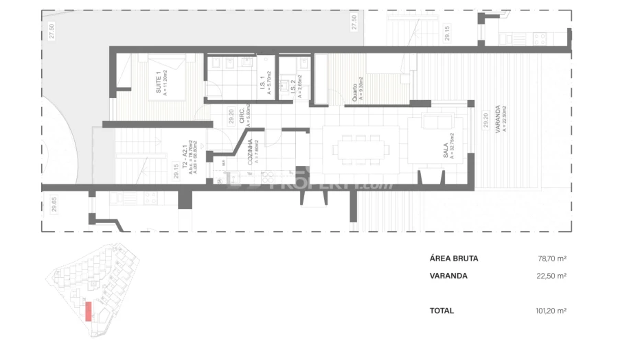 Apartamento T2 para Venda em Quarteira Foto 31