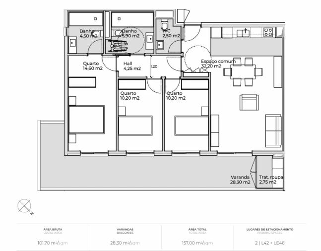 Apartamento T3 para Venda em Valongo Foto 12