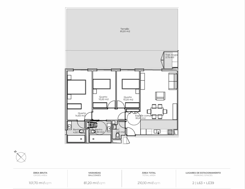 Apartamento T3 para Venda em Valongo Foto 12