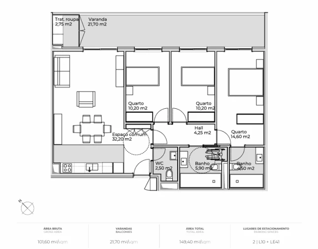 Apartamento T3 para Venda em Valongo Foto 12