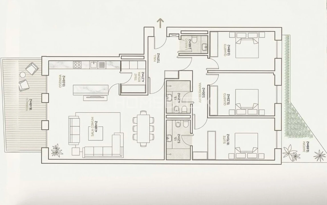 Apartamento T3 para Arrendamento em Ajuda Foto 26
