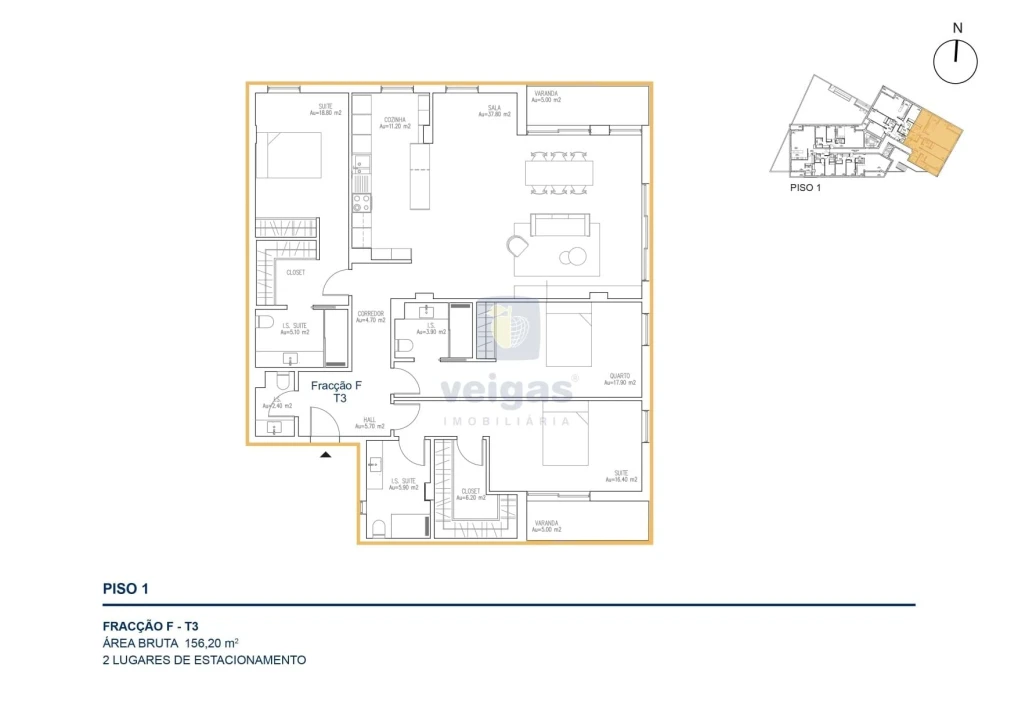 Apartamento T3 para Venda em Atouguia da Baleia Foto 17